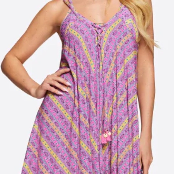 Jessica Simpson Bright Lace  Cover Up Dress - Picture 5 of 7